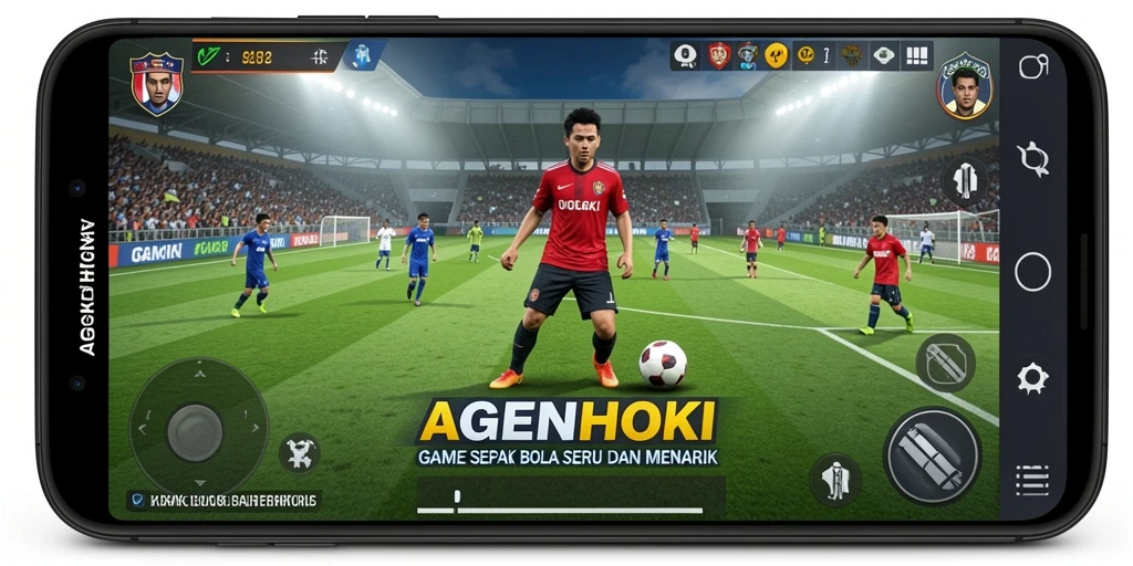 Tangkapan layar AGENHOKI menunjukkan aksi seru di lapangan sepak bola.