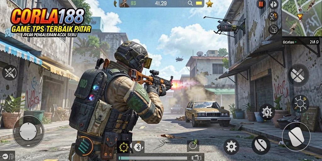 Tampilan gameplay TPS yang mendebarkan dari CORLA188, penuh aksi dan strategi.