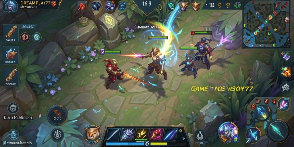 Gameplay mendebarkan dengan karakter yang unik dan taktik tim.