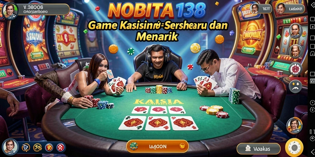 Tampilan gameplay NOBITA138 yang menarik di kasino virtual.