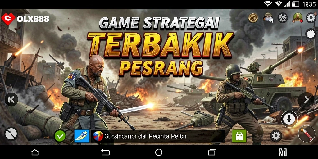 Screenshot gameplay OLX888 yang menunjukkan aksi strategis dan pertempuran yang seru.
