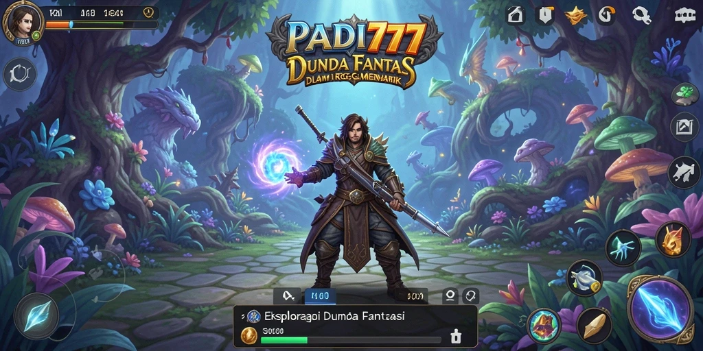 Screenshot gameplay PADI777 yang menampilkan aksi seru dalam pertempuran RPG.