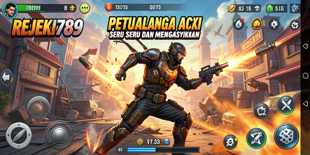 Gameplay seru dengan aksi mendebarkan di REJEKI789.
