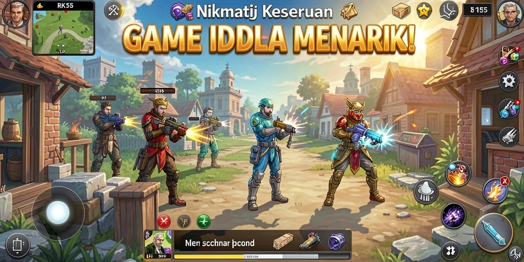 Tampilan gameplay RK55 yang menarik dan menghibur.