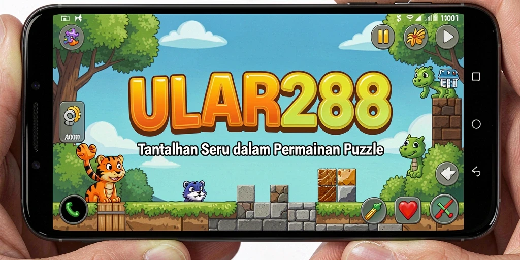 Screenshot gameplay ULAR288 menampilkan level puzzle yang menantang.